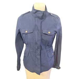 St. John’s Bay Woman's Blue Cargo Zip Front Lightweight Jacket Sz. M